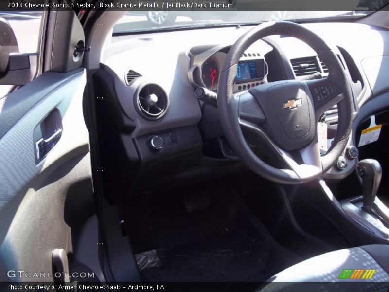 Black Granite Metallic / Jet Black/Dark Titanium 2013 Chevrolet Sonic LS Sedan