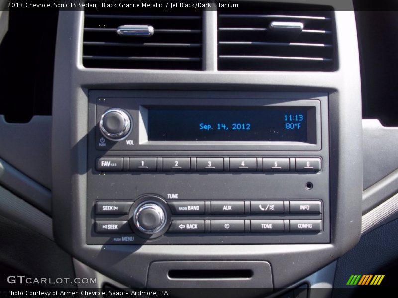 Audio System of 2013 Sonic LS Sedan