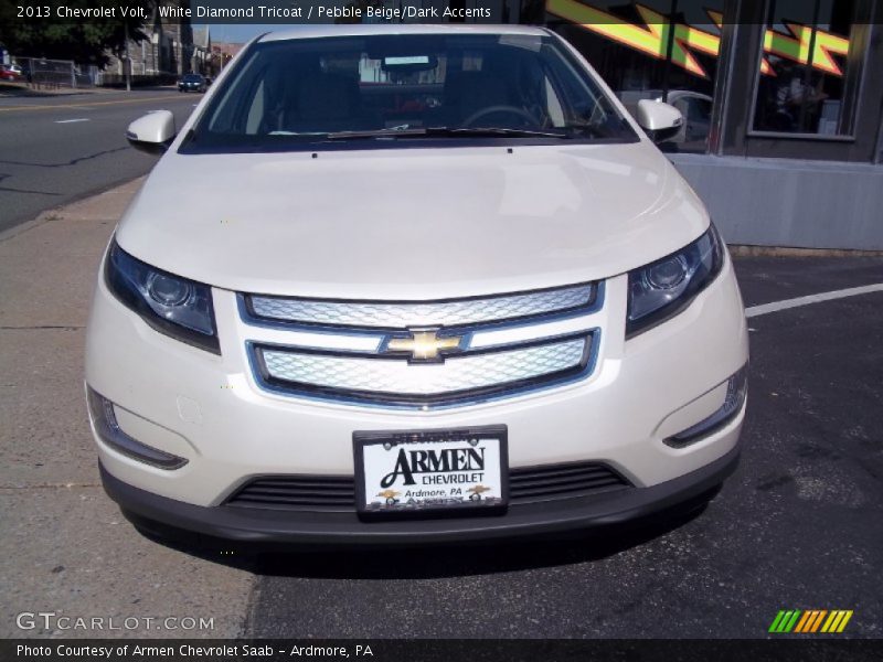 White Diamond Tricoat / Pebble Beige/Dark Accents 2013 Chevrolet Volt