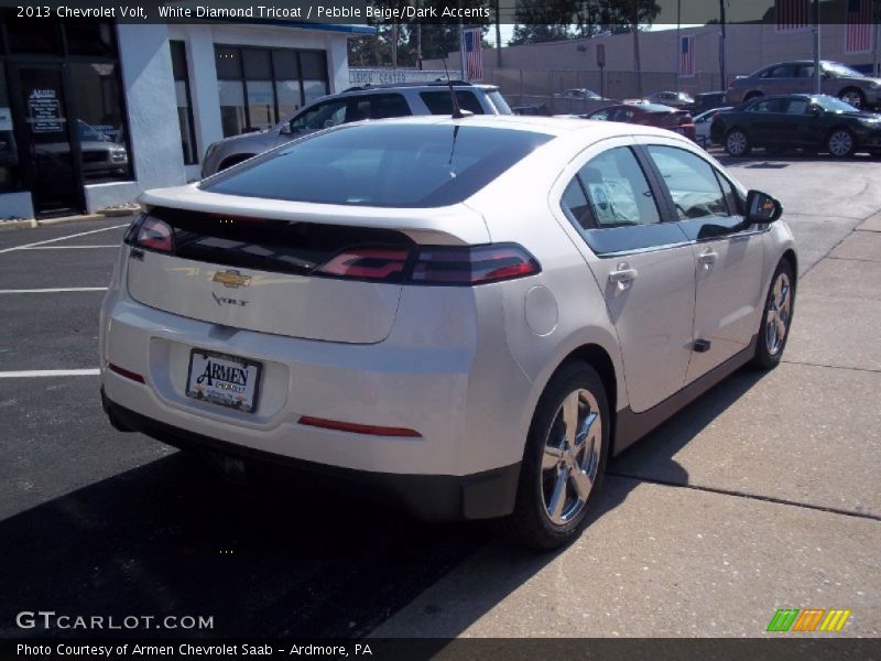 White Diamond Tricoat / Pebble Beige/Dark Accents 2013 Chevrolet Volt