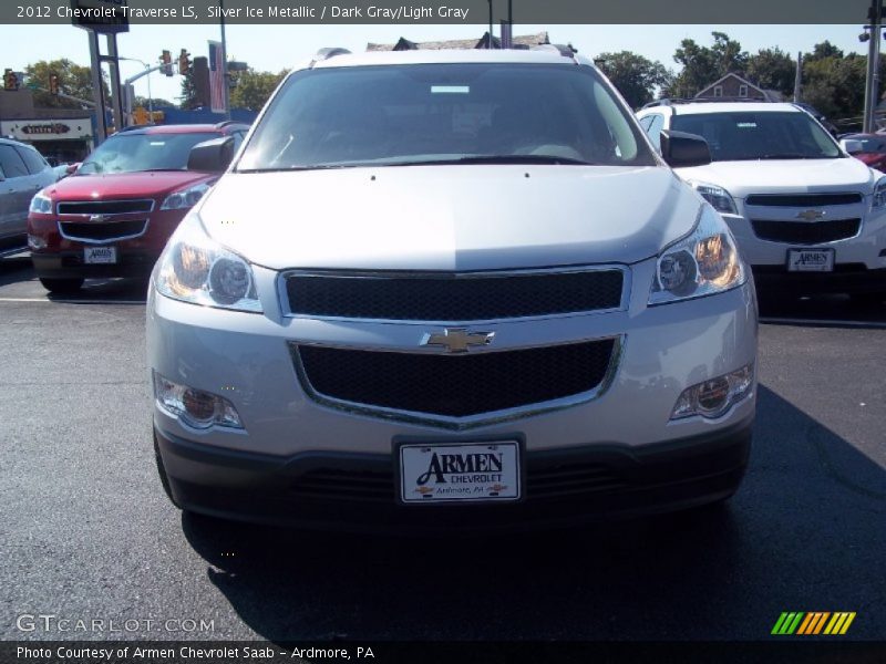 Silver Ice Metallic / Dark Gray/Light Gray 2012 Chevrolet Traverse LS