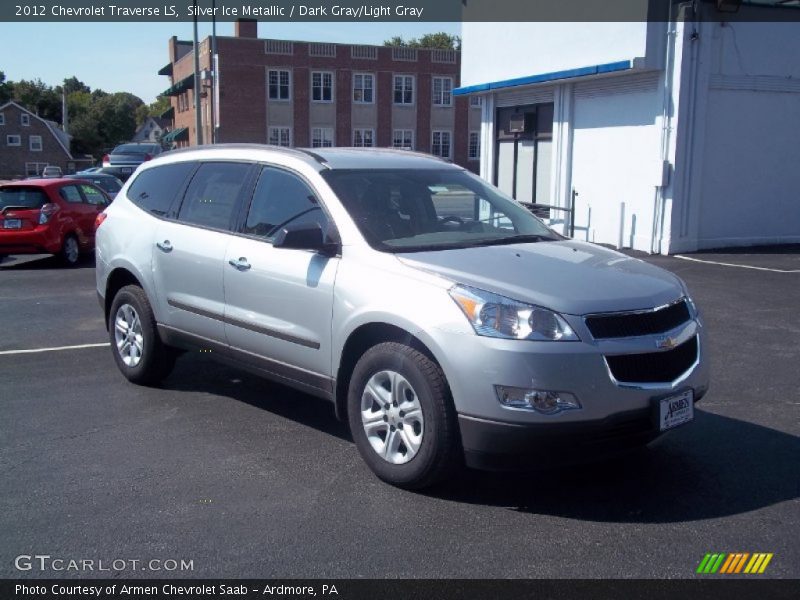 Silver Ice Metallic / Dark Gray/Light Gray 2012 Chevrolet Traverse LS