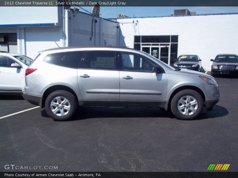 Silver Ice Metallic / Dark Gray/Light Gray 2012 Chevrolet Traverse LS