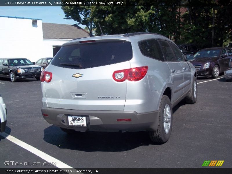 Silver Ice Metallic / Dark Gray/Light Gray 2012 Chevrolet Traverse LS