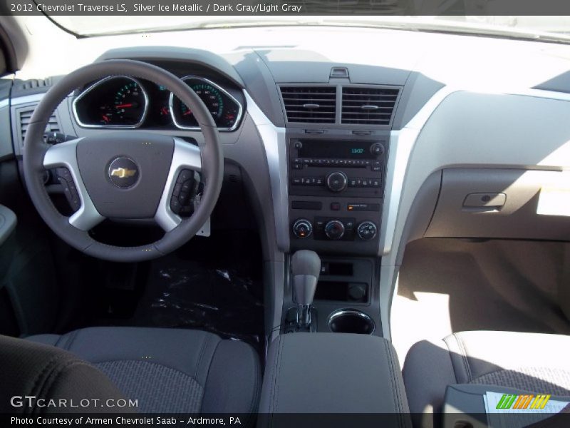 Silver Ice Metallic / Dark Gray/Light Gray 2012 Chevrolet Traverse LS