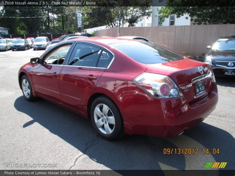 Code Red Metallic / Blond 2008 Nissan Altima 2.5 S