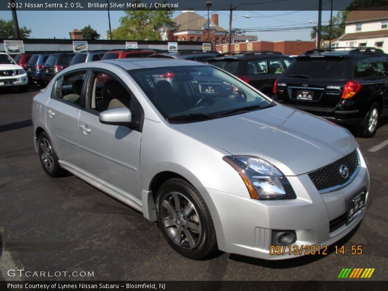 Brilliant Silver Metallic / Charcoal 2012 Nissan Sentra 2.0 SL