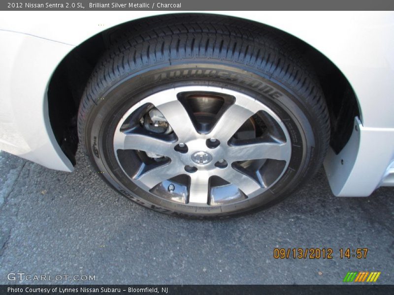 Brilliant Silver Metallic / Charcoal 2012 Nissan Sentra 2.0 SL