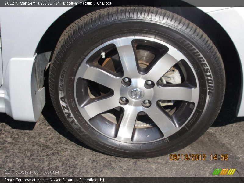 Brilliant Silver Metallic / Charcoal 2012 Nissan Sentra 2.0 SL