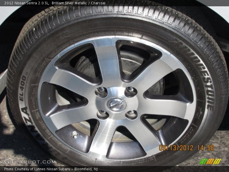 Brilliant Silver Metallic / Charcoal 2012 Nissan Sentra 2.0 SL