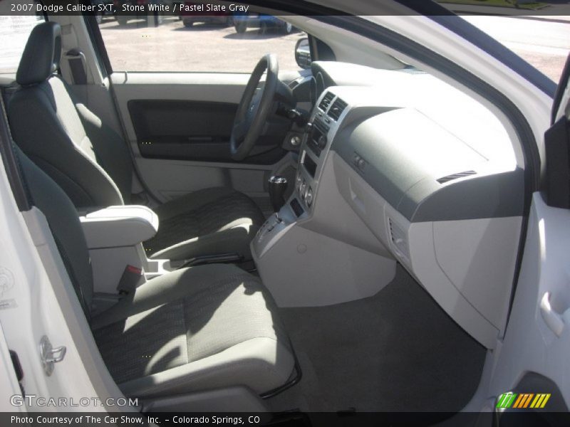 Stone White / Pastel Slate Gray 2007 Dodge Caliber SXT