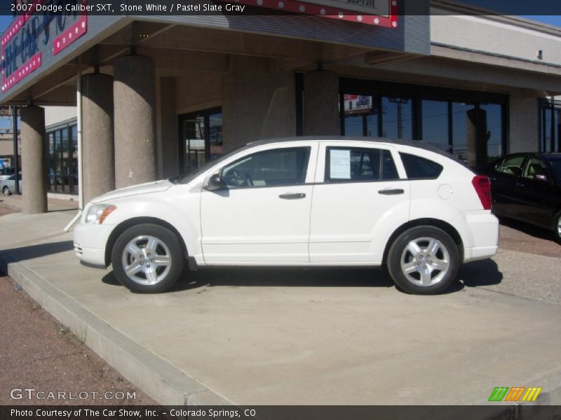 Stone White / Pastel Slate Gray 2007 Dodge Caliber SXT