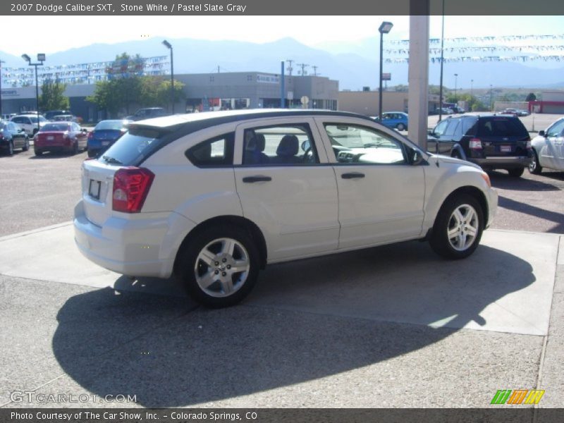 Stone White / Pastel Slate Gray 2007 Dodge Caliber SXT