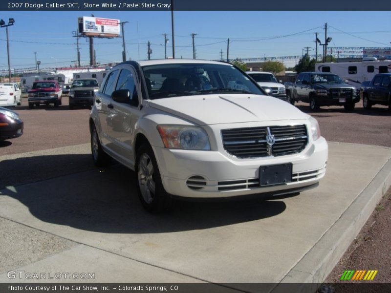 Stone White / Pastel Slate Gray 2007 Dodge Caliber SXT