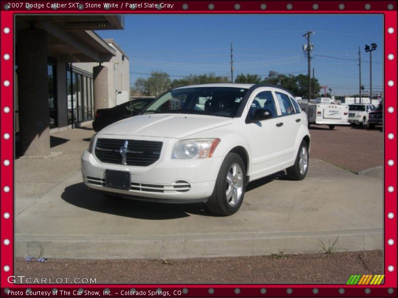Stone White / Pastel Slate Gray 2007 Dodge Caliber SXT