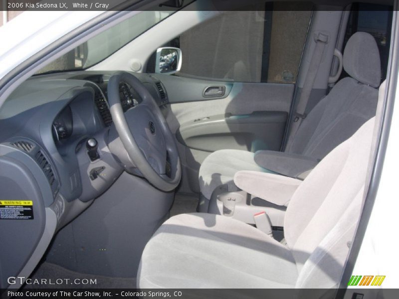White / Gray 2006 Kia Sedona LX