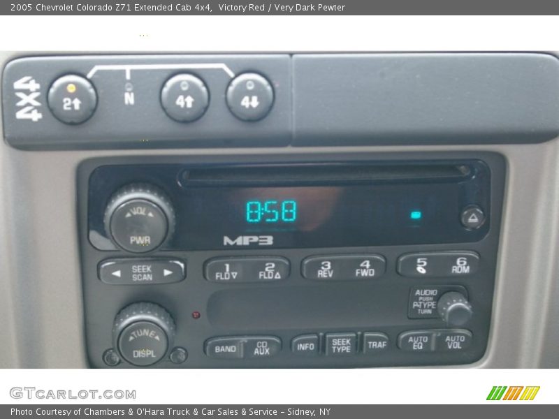 Victory Red / Very Dark Pewter 2005 Chevrolet Colorado Z71 Extended Cab 4x4