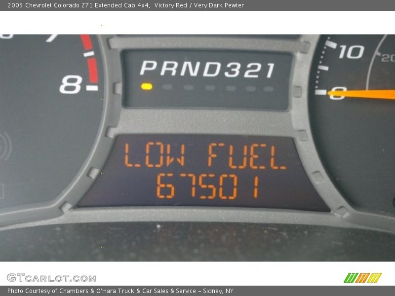 Victory Red / Very Dark Pewter 2005 Chevrolet Colorado Z71 Extended Cab 4x4