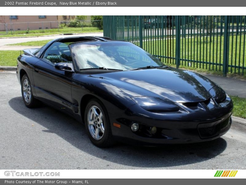 Navy Blue Metallic / Ebony Black 2002 Pontiac Firebird Coupe