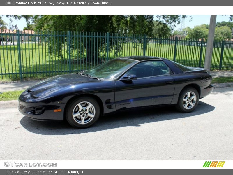 Navy Blue Metallic / Ebony Black 2002 Pontiac Firebird Coupe