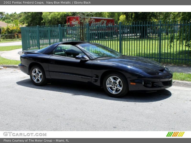Navy Blue Metallic / Ebony Black 2002 Pontiac Firebird Coupe