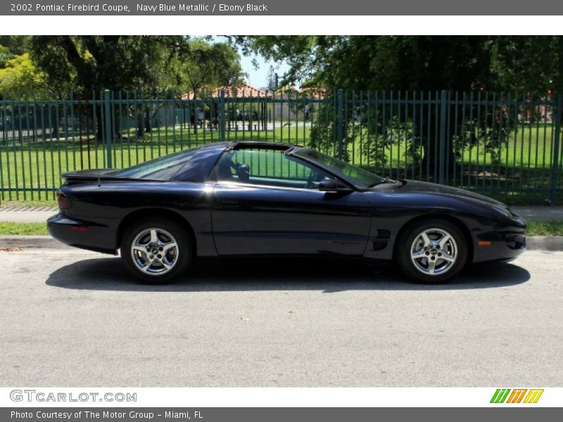 Navy Blue Metallic / Ebony Black 2002 Pontiac Firebird Coupe