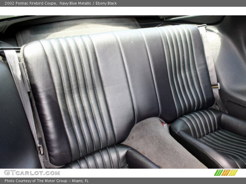 Rear Seat of 2002 Firebird Coupe