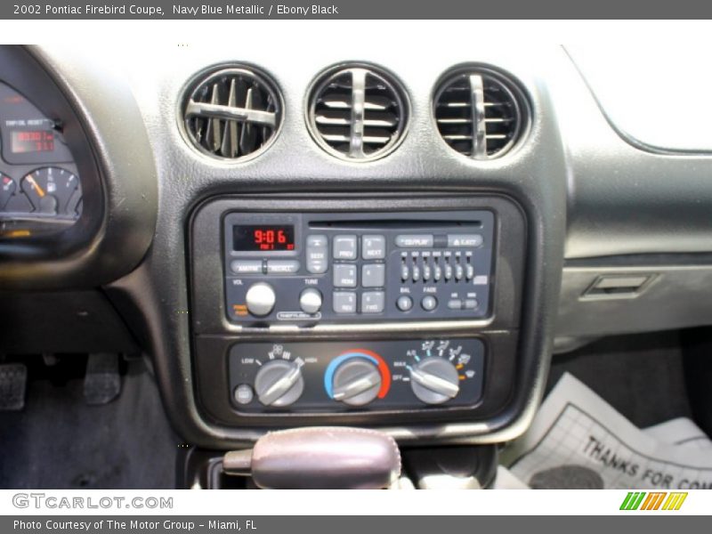 Navy Blue Metallic / Ebony Black 2002 Pontiac Firebird Coupe