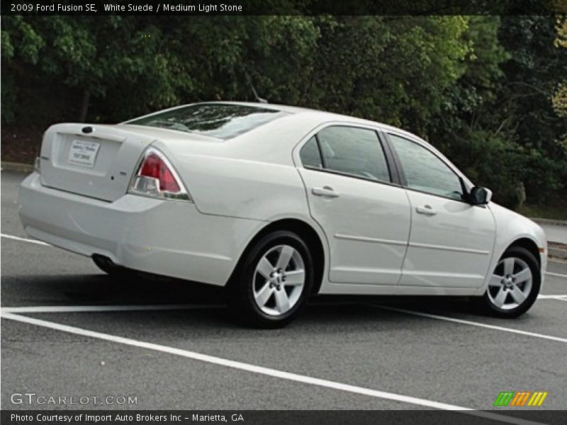 White Suede / Medium Light Stone 2009 Ford Fusion SE