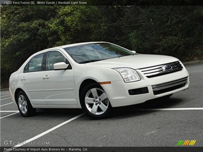 White Suede / Medium Light Stone 2009 Ford Fusion SE