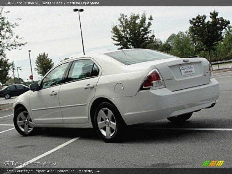 White Suede / Medium Light Stone 2009 Ford Fusion SE