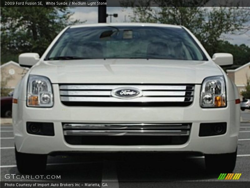 White Suede / Medium Light Stone 2009 Ford Fusion SE