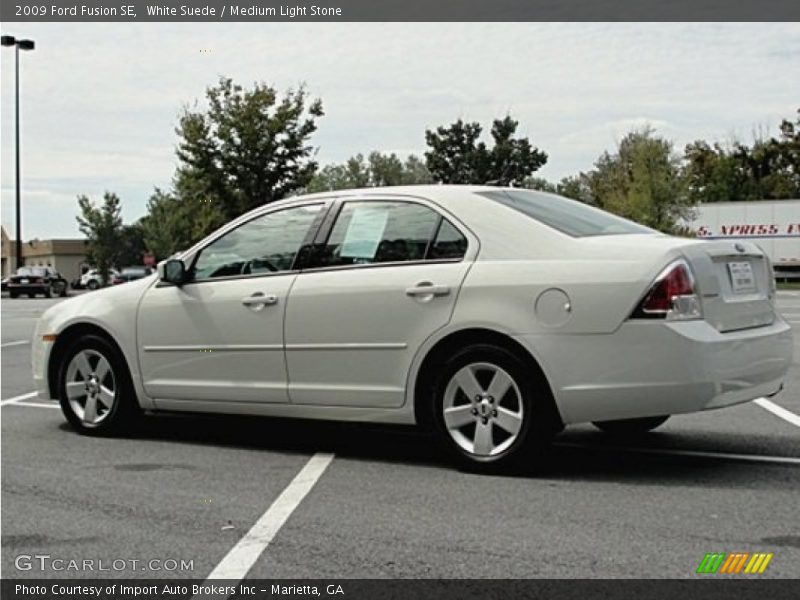 White Suede / Medium Light Stone 2009 Ford Fusion SE