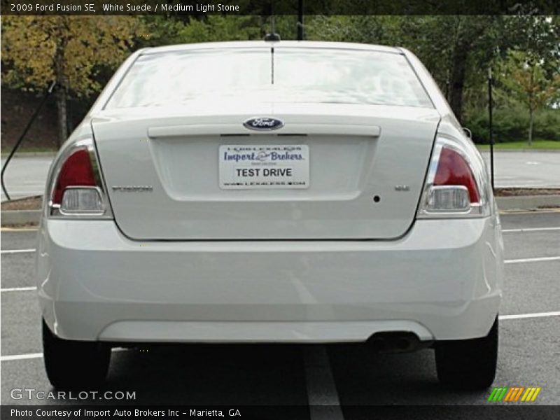 White Suede / Medium Light Stone 2009 Ford Fusion SE