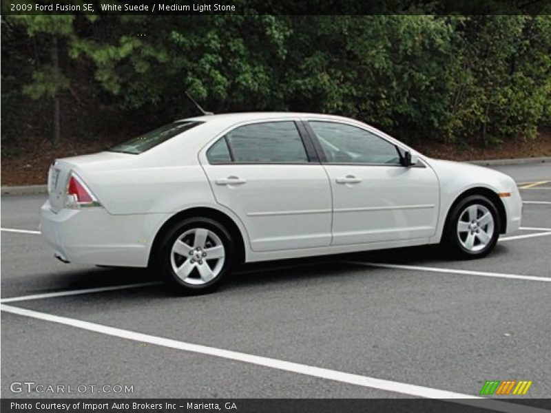White Suede / Medium Light Stone 2009 Ford Fusion SE