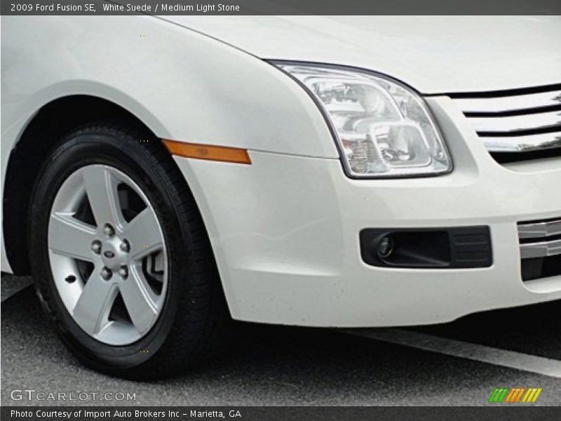 White Suede / Medium Light Stone 2009 Ford Fusion SE