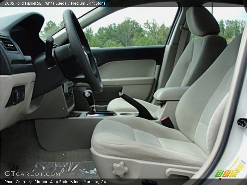 White Suede / Medium Light Stone 2009 Ford Fusion SE