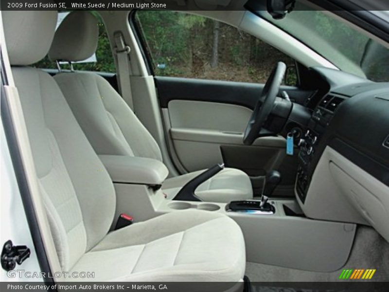 White Suede / Medium Light Stone 2009 Ford Fusion SE
