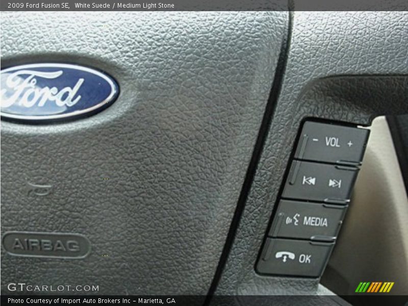 White Suede / Medium Light Stone 2009 Ford Fusion SE
