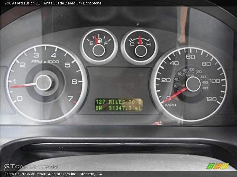 White Suede / Medium Light Stone 2009 Ford Fusion SE
