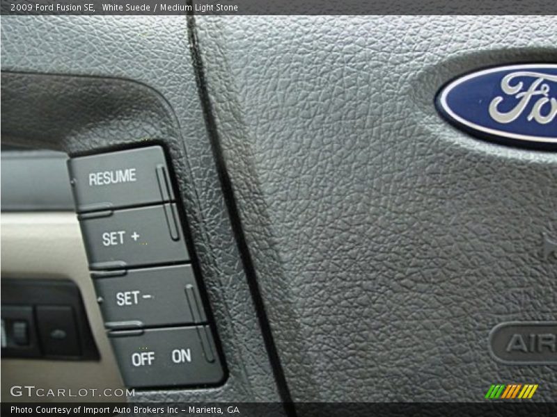 White Suede / Medium Light Stone 2009 Ford Fusion SE