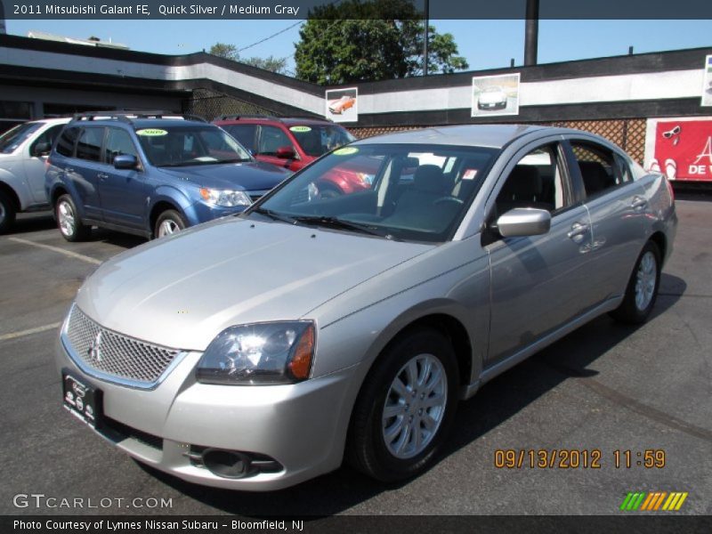 Quick Silver / Medium Gray 2011 Mitsubishi Galant FE