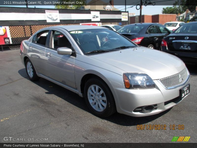 Quick Silver / Medium Gray 2011 Mitsubishi Galant FE