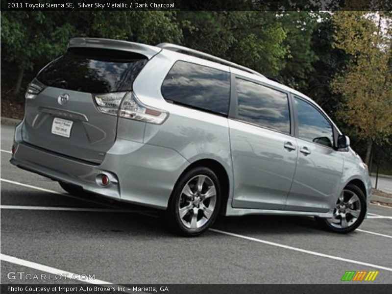 Silver Sky Metallic / Dark Charcoal 2011 Toyota Sienna SE