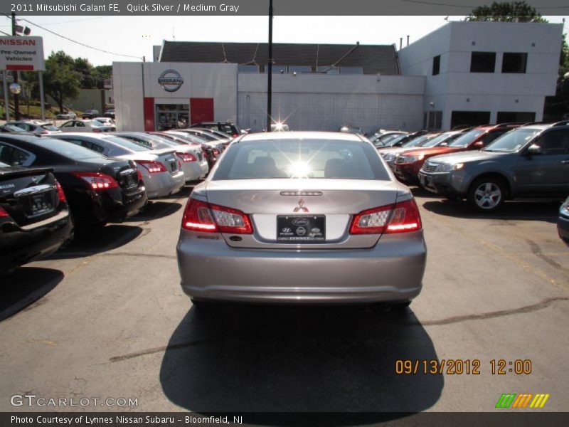 Quick Silver / Medium Gray 2011 Mitsubishi Galant FE