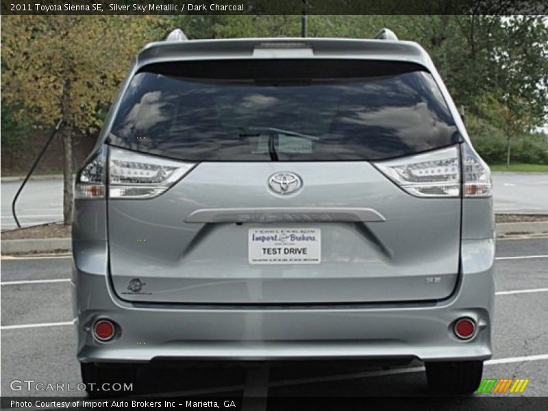 Silver Sky Metallic / Dark Charcoal 2011 Toyota Sienna SE