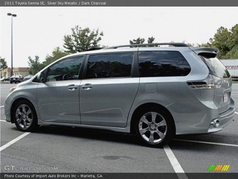 Silver Sky Metallic / Dark Charcoal 2011 Toyota Sienna SE