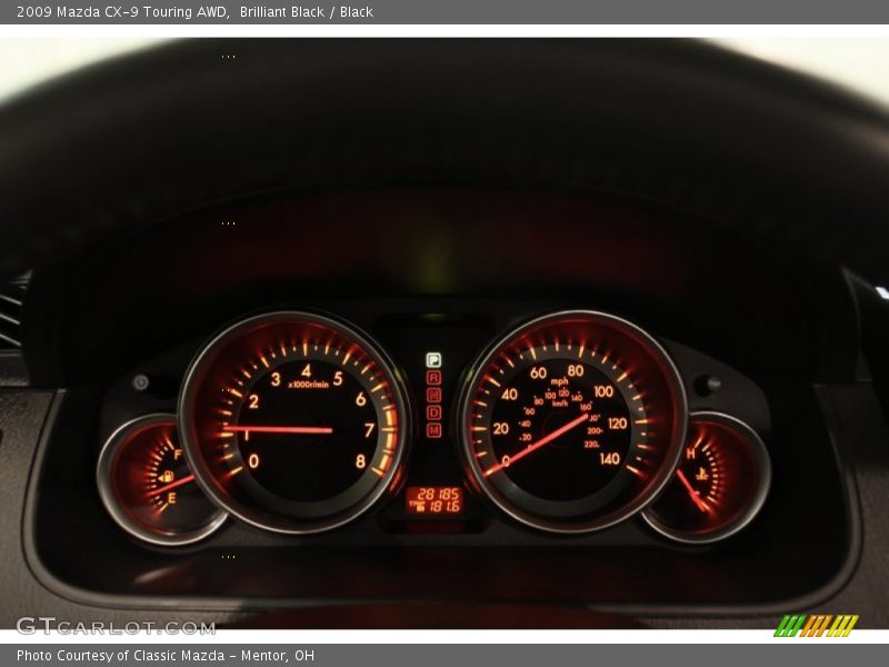 Brilliant Black / Black 2009 Mazda CX-9 Touring AWD