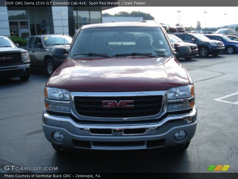 Sport Red Metallic / Dark Pewter 2005 GMC Sierra 1500 SLT Extended Cab 4x4