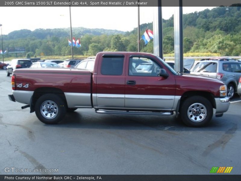 Sport Red Metallic / Dark Pewter 2005 GMC Sierra 1500 SLT Extended Cab 4x4